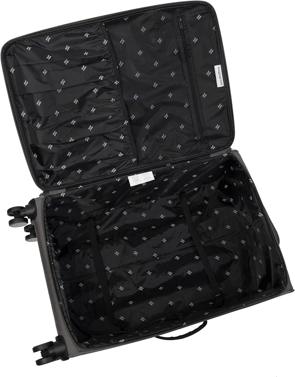 Citywide 29" Softside Checked 8 Wheel Spinner, Charcoal
