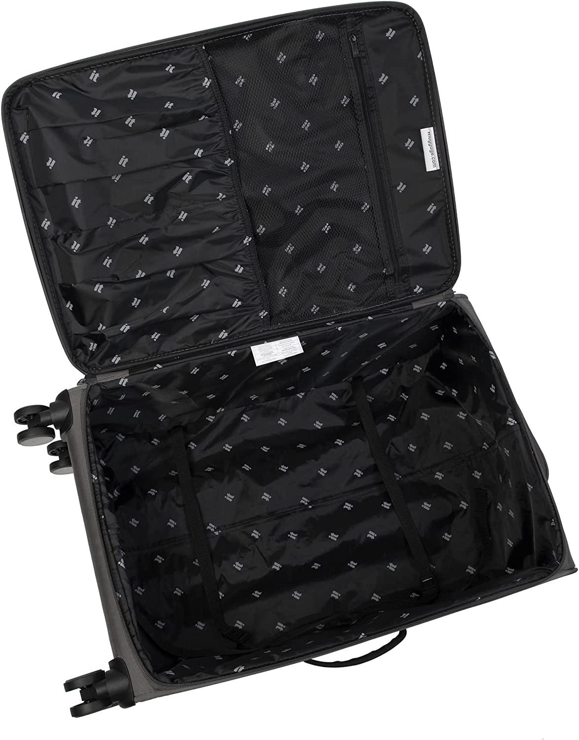 Citywide 3 Piece Softside 8 Wheel Spinner Set, Charcoal, 3 Pc