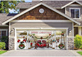 7' x 16' Red and Green Merry Christmas Outdoor Double Car GaraDoor Banner