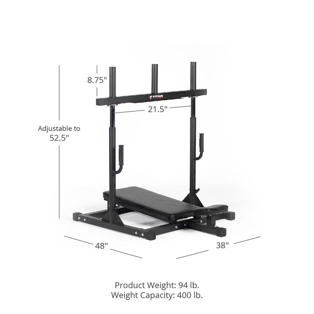 Fitness Vertical Leg Press Machine, 400 LB Capacity, Leg Strengthening Workout, High Intensity Presses