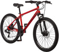 Schwinn High Timber ALX Youth/Adult Mountain Bike, Aluminum Frame and Disc Brakes, 26-Inch Wheels, 21-Speed, Red