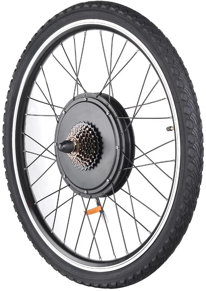AW 26"x1.75" Rear Wheel Electric Bicycle LCD Display Motor Kit E-Bike Conversion 48V1000W