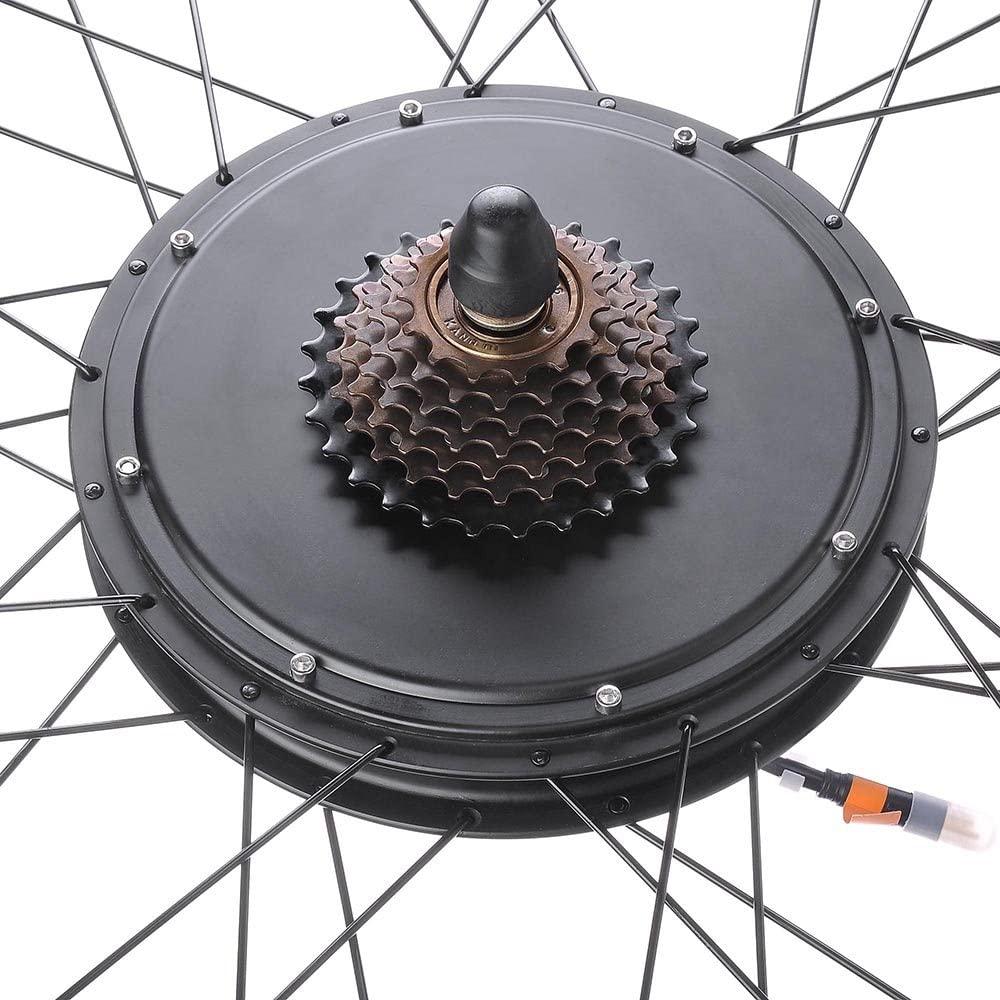 AW 26"x1.75" Rear Wheel Electric Bicycle LCD Display Motor Kit E-Bike Conversion 48V1000W