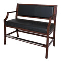 Hampton Club Spectator Bench with Walnut Finish