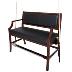 Hampton Club Spectator Bench with Walnut Finish