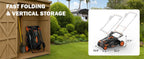 40V 19" Cordless Lawn Mower, Brushless Push Lawn Mower w/ 13.2Gal Bag, 98% Grass Collection, 3-Step er Foldable, 6-Position Height Adjustment Meets Various Cutting Needs