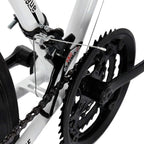 SUNUQ Lightweight Aluminum Road Bike,Aluminum Full Suspension Road Bike 21 Speed Disc Brakes, 26 inch Durable Road icycles, 700c Tire, Mens/Womens Fashionable Advanced Suspension Bikes