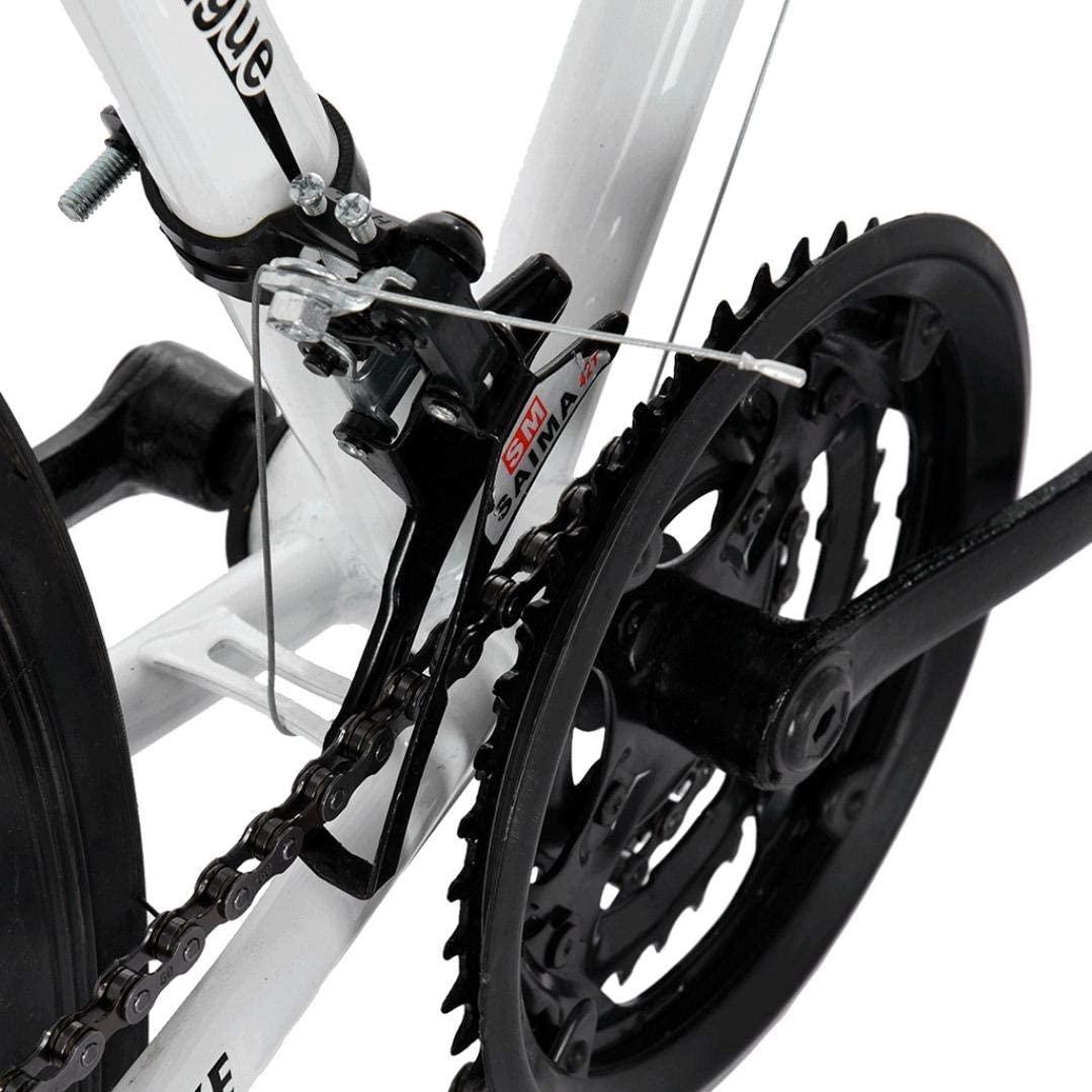 SUNUQ Lightweight Aluminum Road Bike,Aluminum Full Suspension Road Bike 21 Speed Disc Brakes, 26 inch Durable Road icycles, 700c Tire, Mens/Womens Fashionable Advanced Suspension Bikes