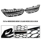 2015-2023 BENZ C-CLASS W205 Black Chrome Front Fog Light Cover 14475205 2058851623 Generic