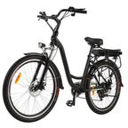 Ayner 26 In. Electric Cruiser Bike with 12.5Ah LarCapacity Removable Lithium-Ion Battery, Electric Commuter Bicycle for Adults Professional 6 Speed City Ebike Black