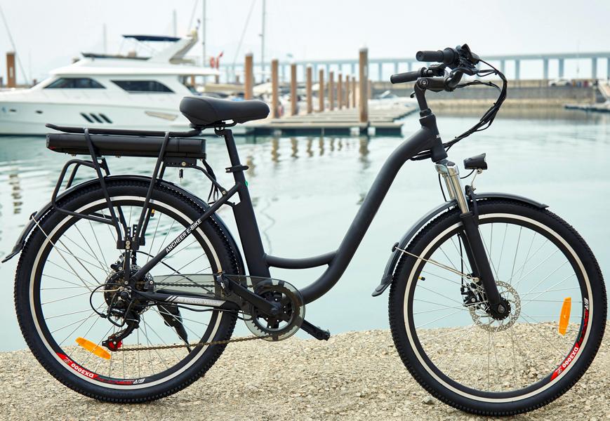 Ayner 26 In. Electric Cruiser Bike with 12.5Ah LarCapacity Removable Lithium-Ion Battery, Electric Commuter Bicycle for Adults Professional 6 Speed City Ebike Black