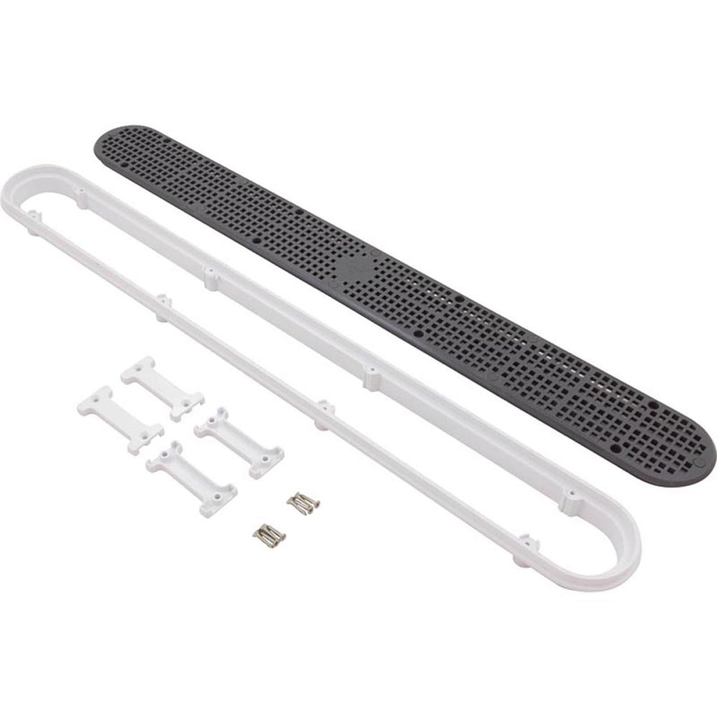 Custom Molded Products 32" Channel Drain With Frame, Dark Gray