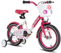 JOYSTAR Starry Kids Bike for Ages 3-9 Years Girls with Hand Brake and Basket, 14 16 18 Inch Princess Bikes Bicycles with Training Wheels and Fenders, Children Bicycle
