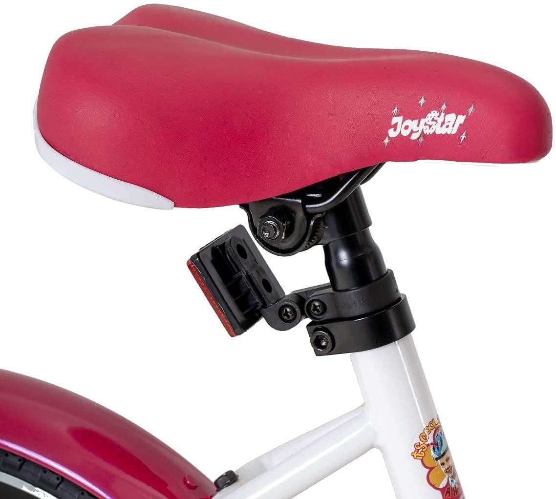 JOYSTAR Starry Kids Bike for Ages 3-9 Years Girls with Hand Brake and Basket, 14 16 18 Inch Princess Bikes Bicycles with Training Wheels and Fenders, Children Bicycle