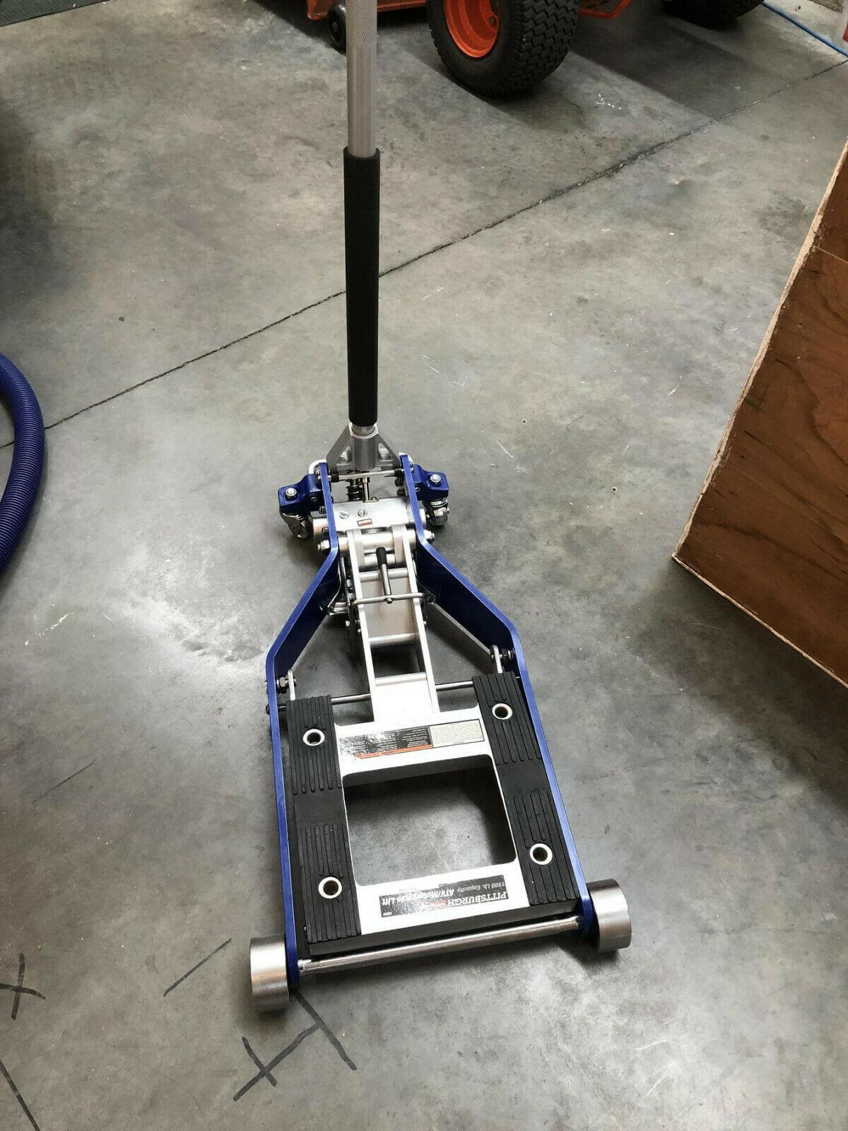 1500 lb. Capacity ATV / Motorcycle Lift Jack Pump Hydraulic Low Profile Nylon