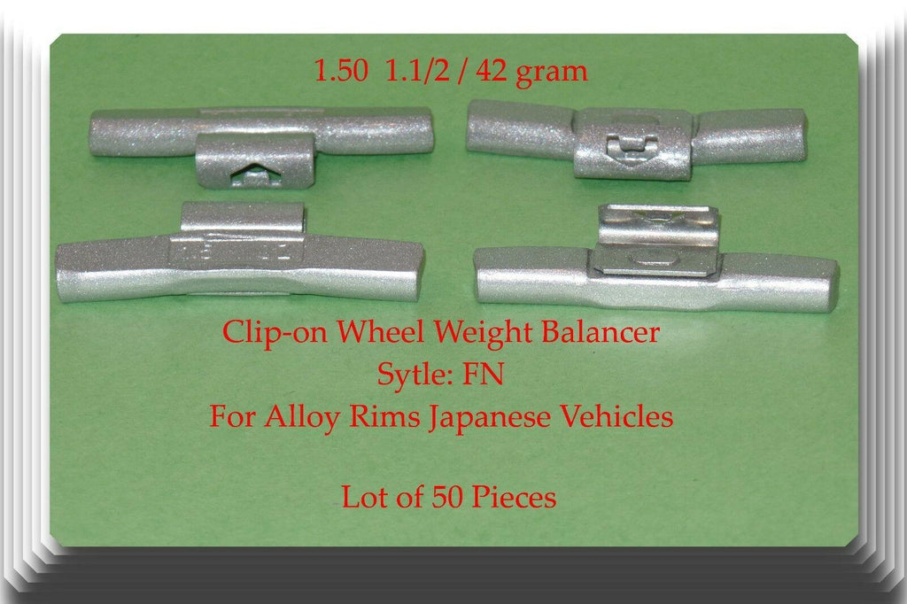 200Pc Assort Clip-On Wheel Weight FN for Alloy Rim Japan Cars 1.25 1.50 1.75 2oz