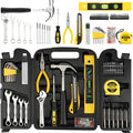 90 Piece Tool Set Home Repair Hand Tool Kit with Wrench Sets Plastic Tool Box StoraCase