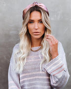 SHASHI - Macy Satin Twist Headband