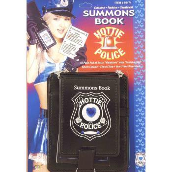 HOTTIE POLICE SUMMONS BOOK