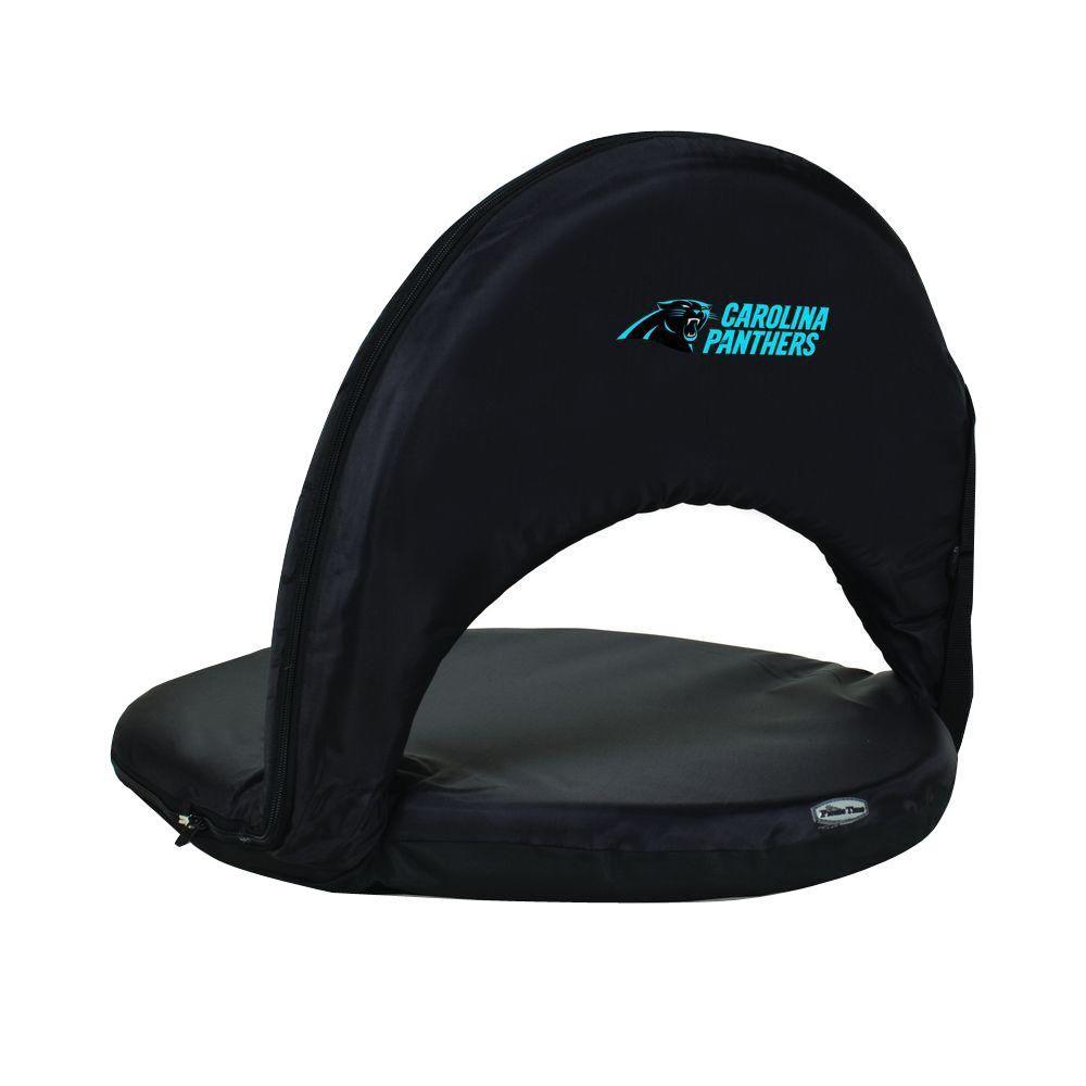 Oniva Carolina Panthers Black Patio Sports Chair with Digital Logo