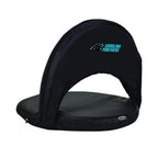 Oniva Carolina Panthers Black Patio Sports Chair with Digital Logo