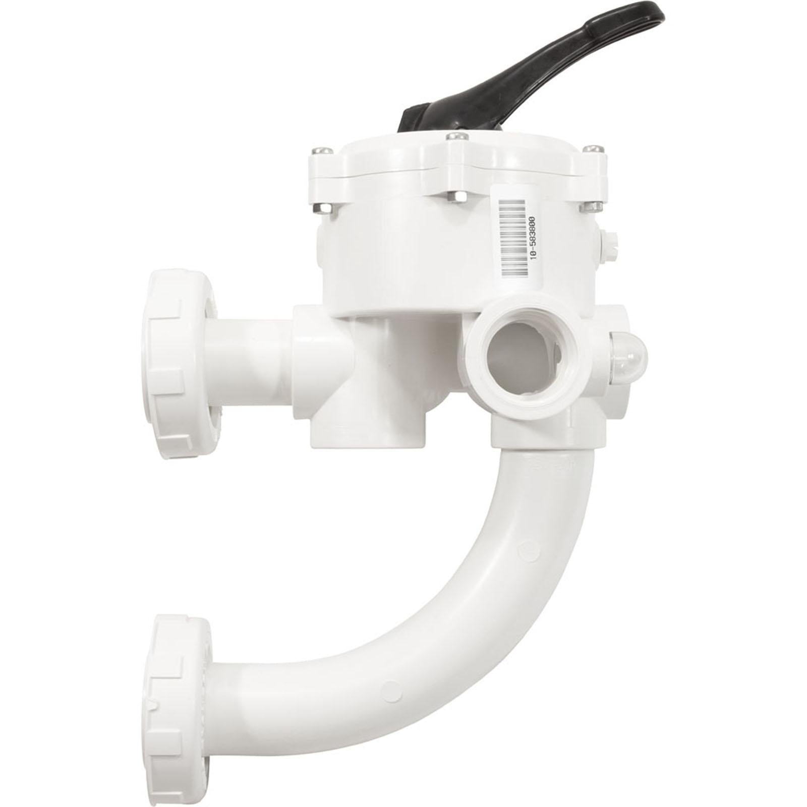 PENTAIR POOL PRODUCTS Multiport Valve, Pent DE, Side Mount, 1-1/2", w/Plumb, 6 Pos