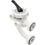 PENTAIR POOL PRODUCTS Multiport Valve, Pent DE, Side Mount, 1-1/2", w/Plumb, 6 Pos