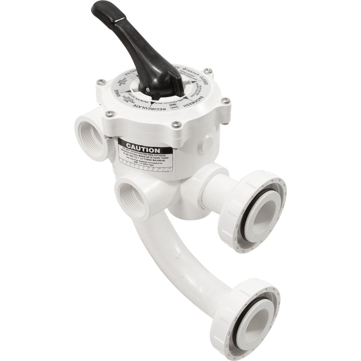 PENTAIR POOL PRODUCTS Multiport Valve, Pent DE, Side Mount, 1-1/2", w/Plumb, 6 Pos