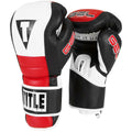 Title Boxing Gel Rush Hook and Loop Training Gloves - 14 oz. - Black/White/Red