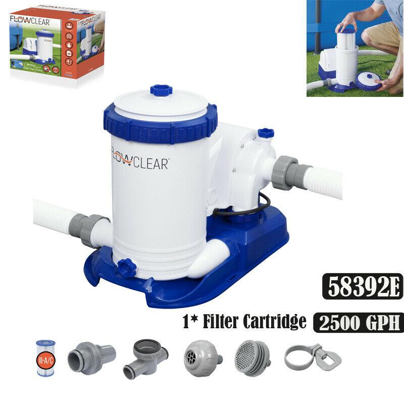 2500 gph filter pump for above ground swimming pools 58392e flowclear