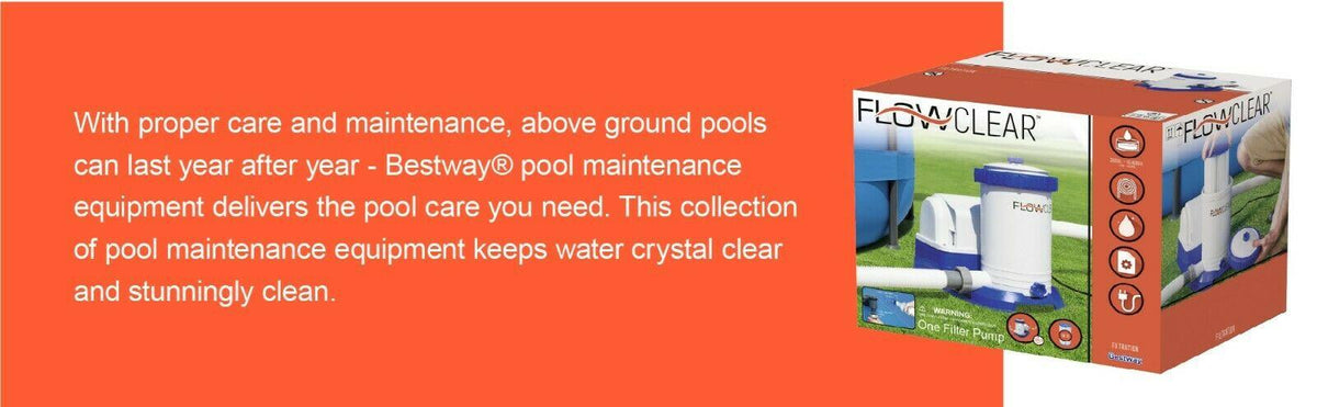 2500 gph filter pump for above ground swimming pools 58392e flowclear