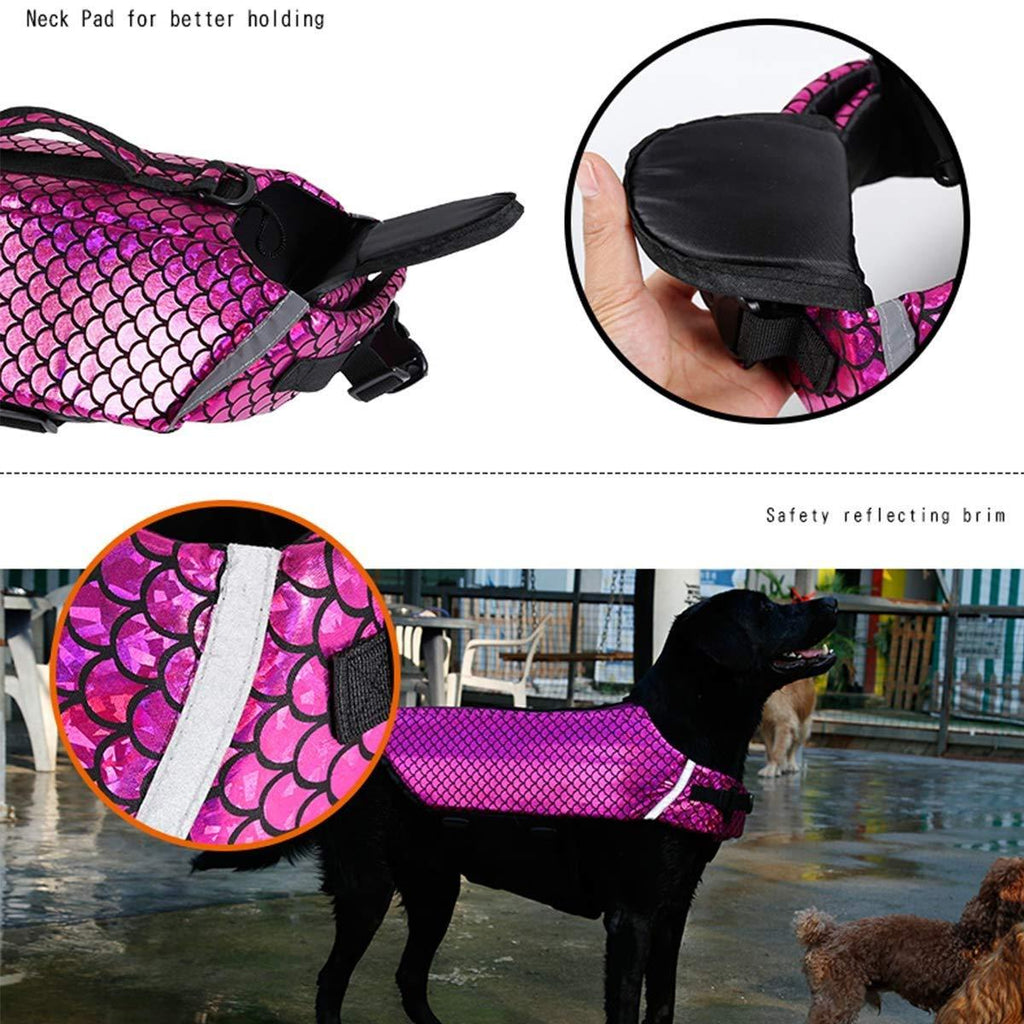 KDKDA Outward Hound Splash Dog Life Jacket Dog Life Jackets Pet Dog Swimming Life Jacket Lifesaver Reflective Vest Coat Adjustable for Swimming Surfing Boating
