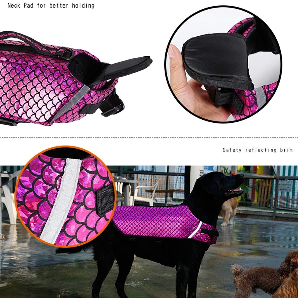 KDKDA Outward Hound Splash Dog Life Jacket Dog Life Jackets Pet Dog Swimming Life Jacket Lifesaver Reflective Vest Coat Adjustable for Swimming Surfing Boating