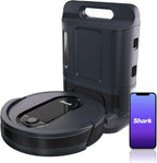 Shark AV1010AE IQ Robot Vacuum with XL Self-Empty Base, Bagless, 45-Day Capacity, Advanced Navigation, Alexa &amp; Wi-Fi, Multi-Surface Brushroll, for Pets, Dander &amp; Dust, Carpet &amp; Hard Floor, Black