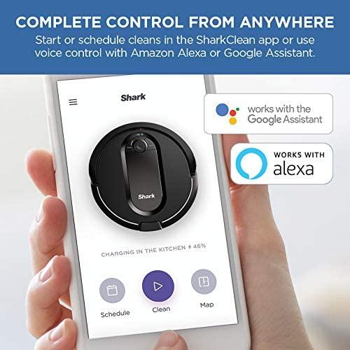 Shark AI Ultra 2in1 Robot Vacuum &amp; Mop with Sonic Mopping, Matrix Clean, Home Mapping, HEPA Bagless Self Empty Base, CleanEdge Technology, for Pet Hair, Wifi, Works with Alexa, Black/Gold (AV2610WA)