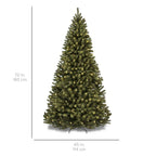 6 ft. Pre-Lit Incandescent Spruce Artificial Christmas Tree with 250 Warm White Lights
