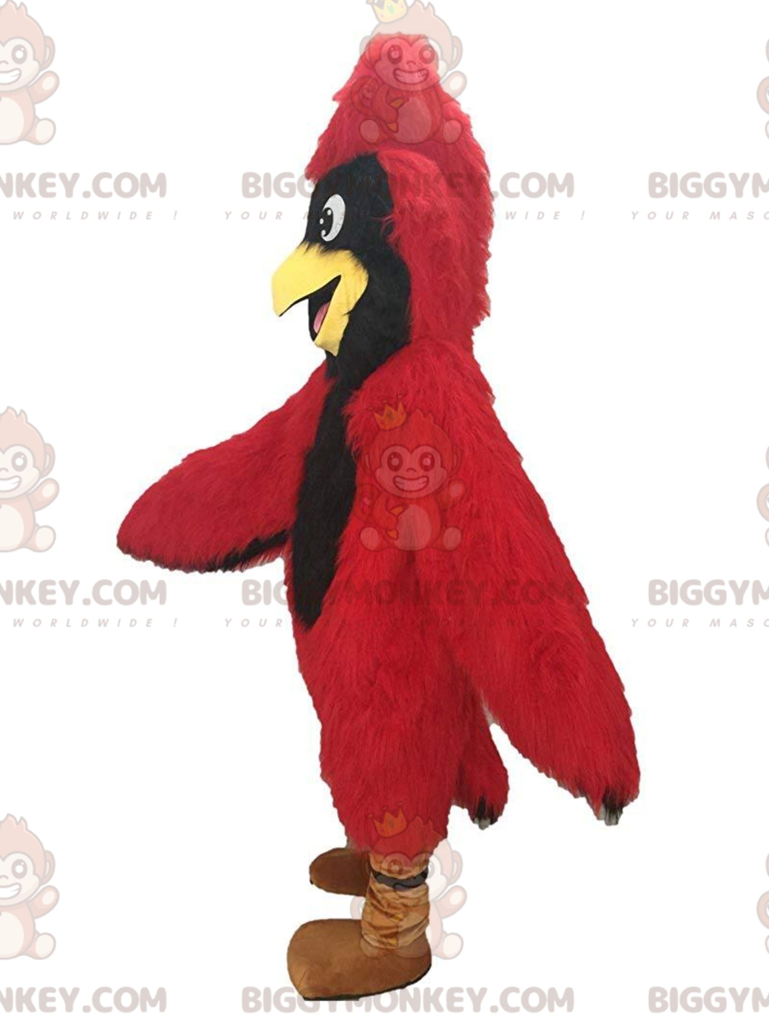 Red cardinal BIGGYMONKEYmascot costume, giant bird costume