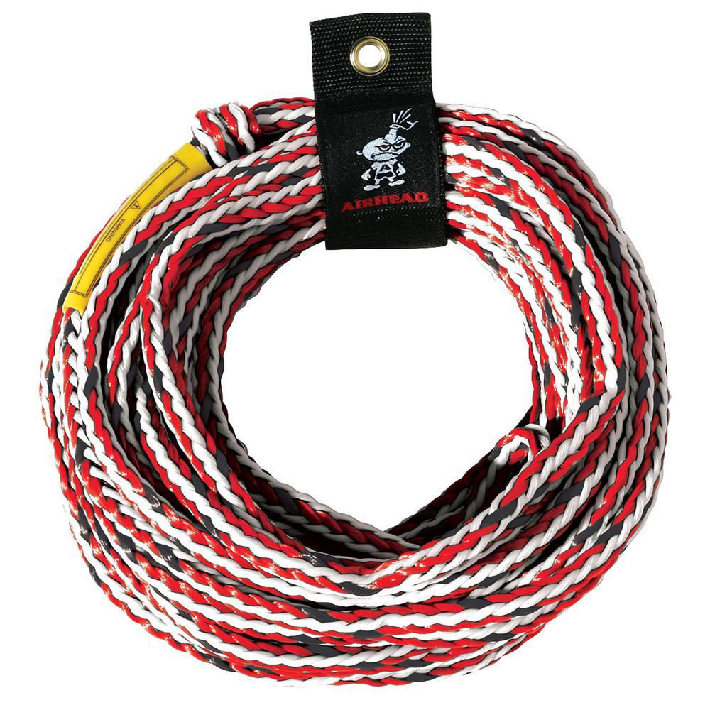 Rebel 54 in. 1-Person Durable Red Towable Tube Kit with Rope and 12-Volt Pump