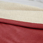 | Signature Reversible Fleece/Sherpa Electric Heated Blanket with Safe &amp; Warm Low-VoltaTechnology, Twin, Redwood