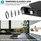 7000:1 hd dlp 3d projector wifi mirroring screen airplay for iphone hdmi usb tv