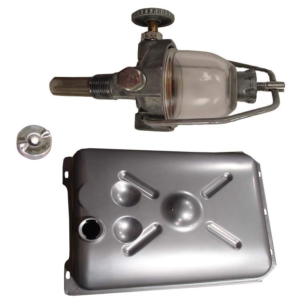 fits ford tractor fuel tank, cap, &amp; sediment bowl 2n 8n 9n replaces 2n9155b 9n9002 9n9030