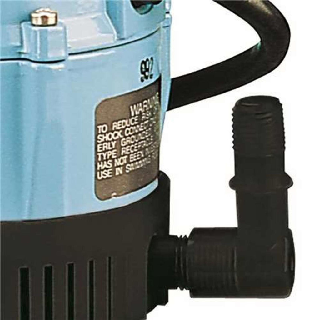 Little Giant 170GPH Permanently Lubricated Manual Submersible Pump - Blue