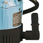 Little Giant 170GPH Permanently Lubricated Manual Submersible Pump - Blue