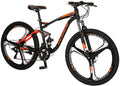 Mountain Bike Men 27.5 Adult 18 inch Frame 3 Spoke Wheel (Orange)