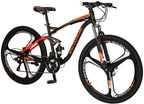 Mountain Bike Men 27.5 Adult 18 inch Frame 3 Spoke Wheel (Orange)