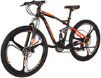 Mountain Bike Men 27.5 Adult 18 inch Frame 3 Spoke Wheel (Orange)