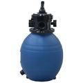 vidaXL Pool Sand Filter with 4 Position Valve Blue 11.8"