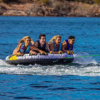 Rave Sports 02408 Mass Frantic 4-Rider Towable, 76" (163cm) diameter inflated surface