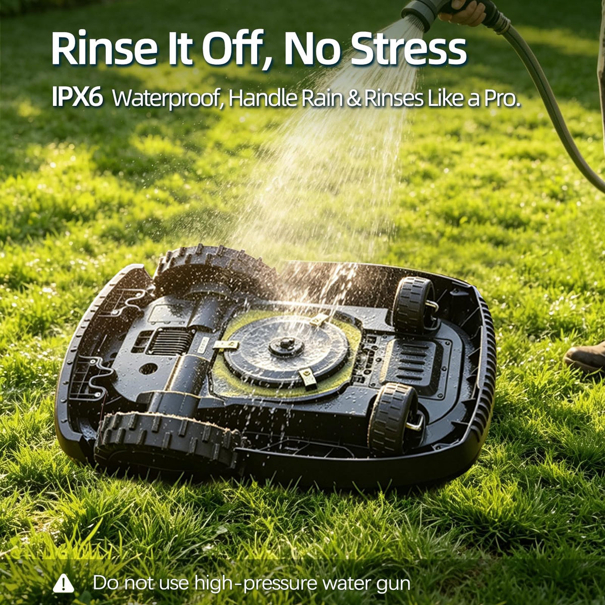 Proudeer DW3000 Wireless Robotic Lawn Mower, GPS RTK &amp; AI Vision Navigation, up to 0.8 Acre Robot Mower with 3D Obstacle Avoidance, Auto Height, IPX6 Waterproof for Smart Home Yard Care
