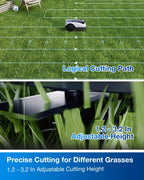 Goat O1000 RTK Care Kit Robotic Lawn Mower with RTK Precision Navigation, No Perimeter Wire, Smart App Control, Auto Mapping, Multi-Zone Management – Includes 36 Extra Blades